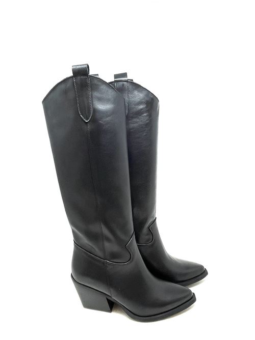 Texano alto in pelle IL LACCIO | TEX902VITELLONERO